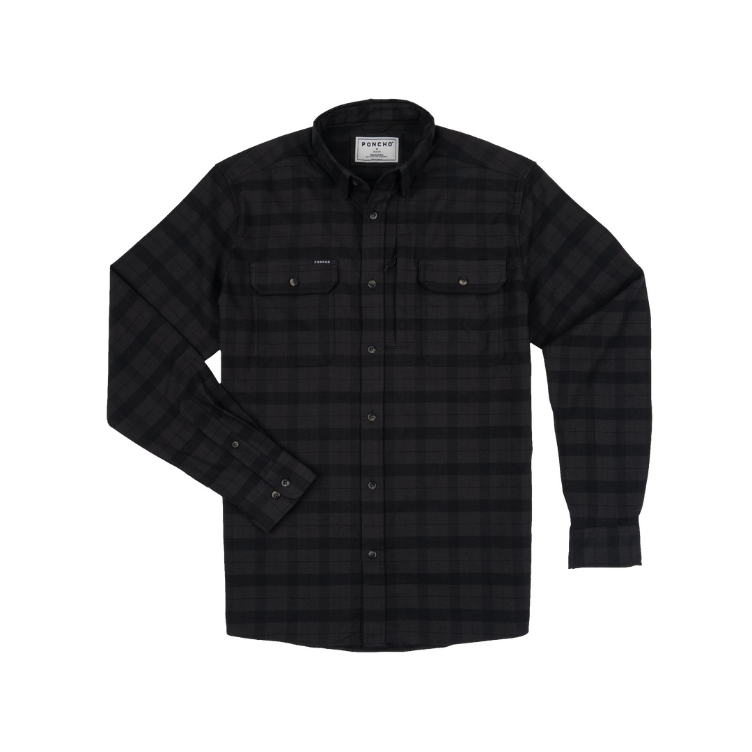 Poncho The Black Canyon Long Sleeve Shirt, front view