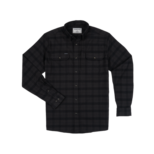 Poncho The Black Canyon Long Sleeve Shirt, front view