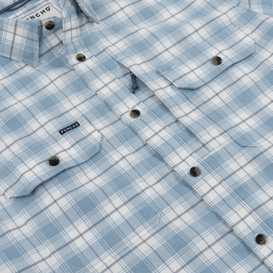 Poncho The Blue Bison Long Sleeve Shirt, detail