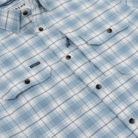 Poncho The Blue Bison Long Sleeve Shirt, detail