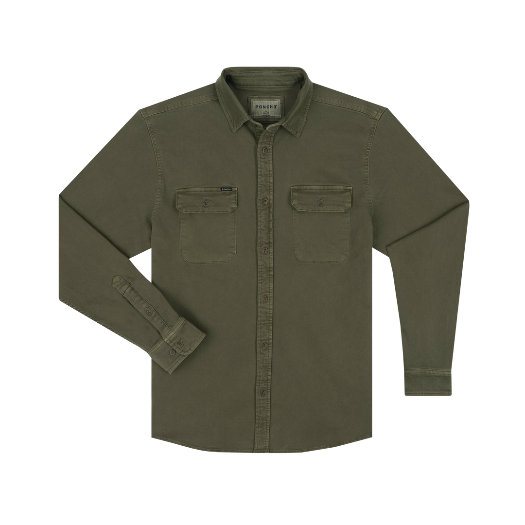 Poncho The Buck Snort Long Sleeve Shirt, front view