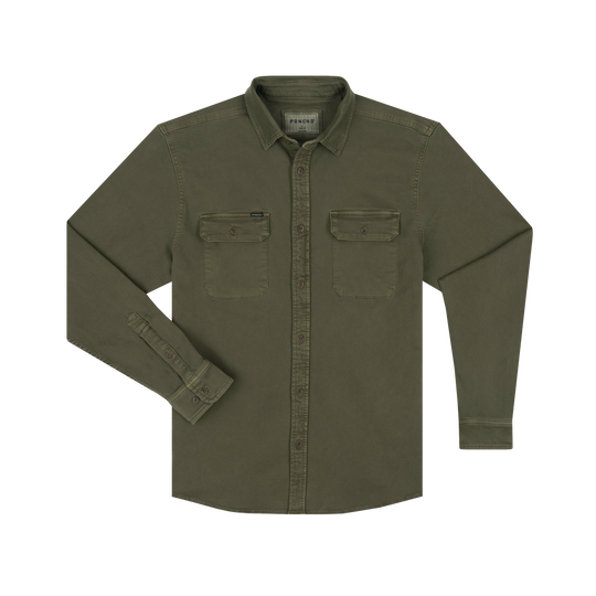 Poncho The Buck Snort Long Sleeve Shirt, front view