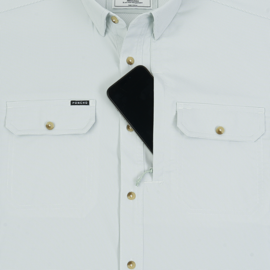 Poncho The Carolina Rig Short Sleeve Shirt, detail, view 3