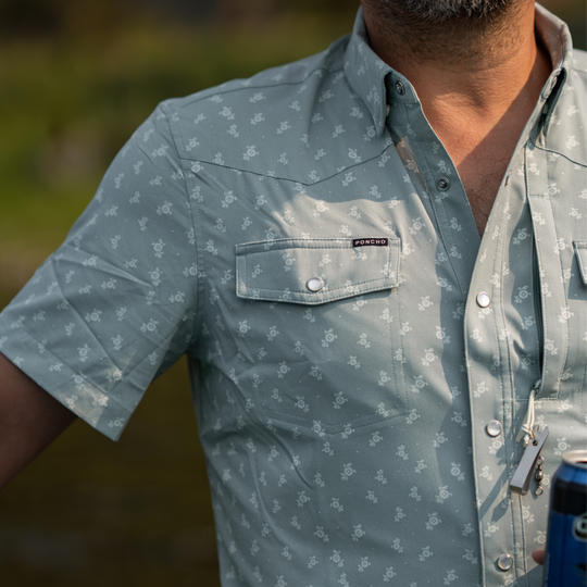 Poncho The Lupine Short Sleeve Shirt, worn