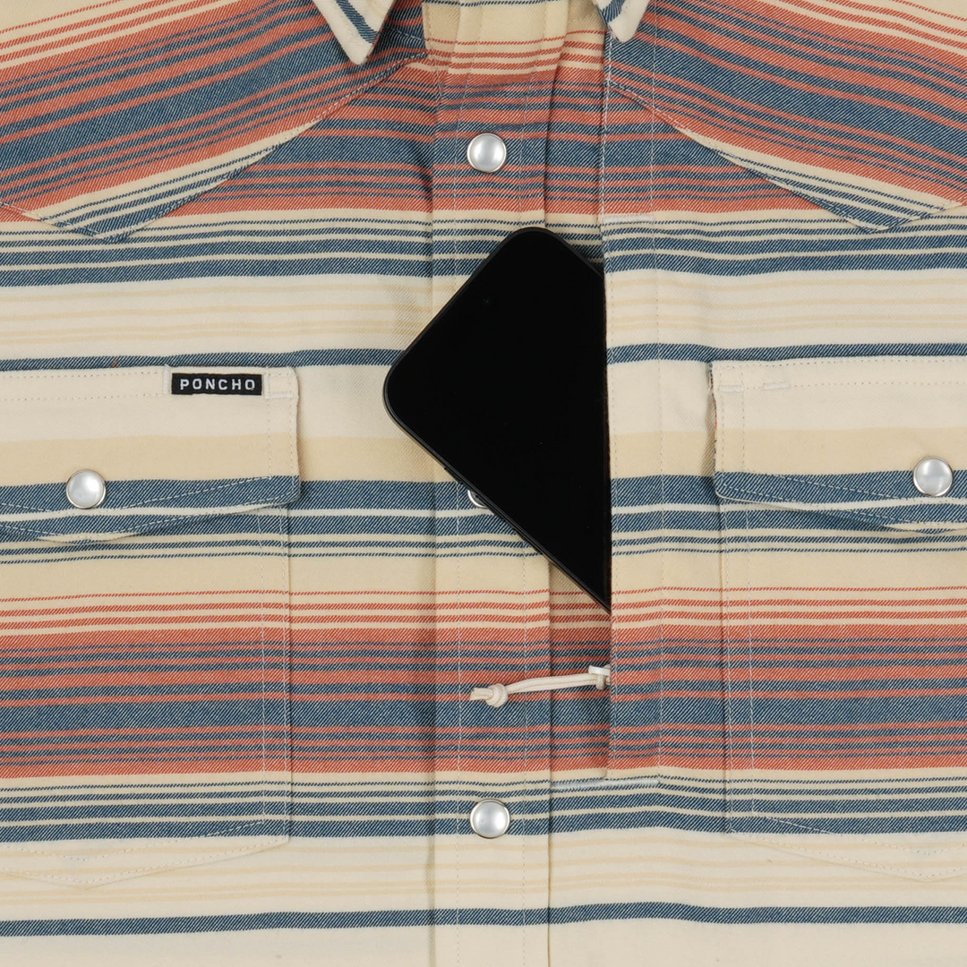 Poncho The Saddle Blanket Long Sleeve Shirt, detail, view 3