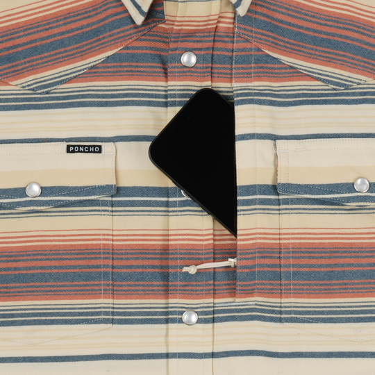 Poncho The Saddle Blanket Long Sleeve Shirt, detail, view 3