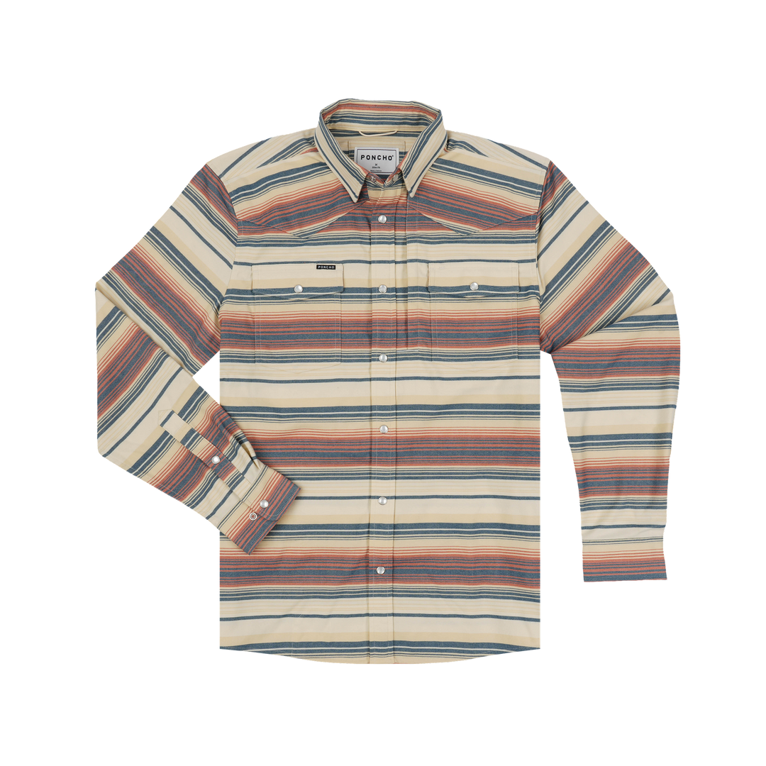 Poncho The Saddle Blanket Long Sleeve Shirt, front view