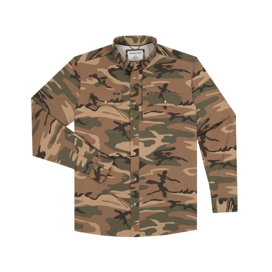 Poncho The San Juan Long Sleeve Shirt, front view