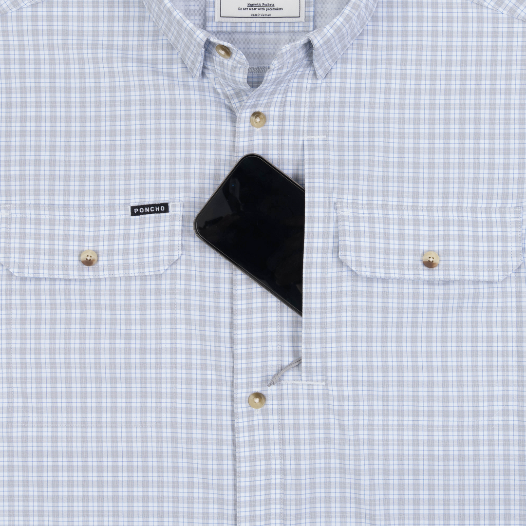 Poncho The Steelhead Long Sleeve Shirt, detail, view 3