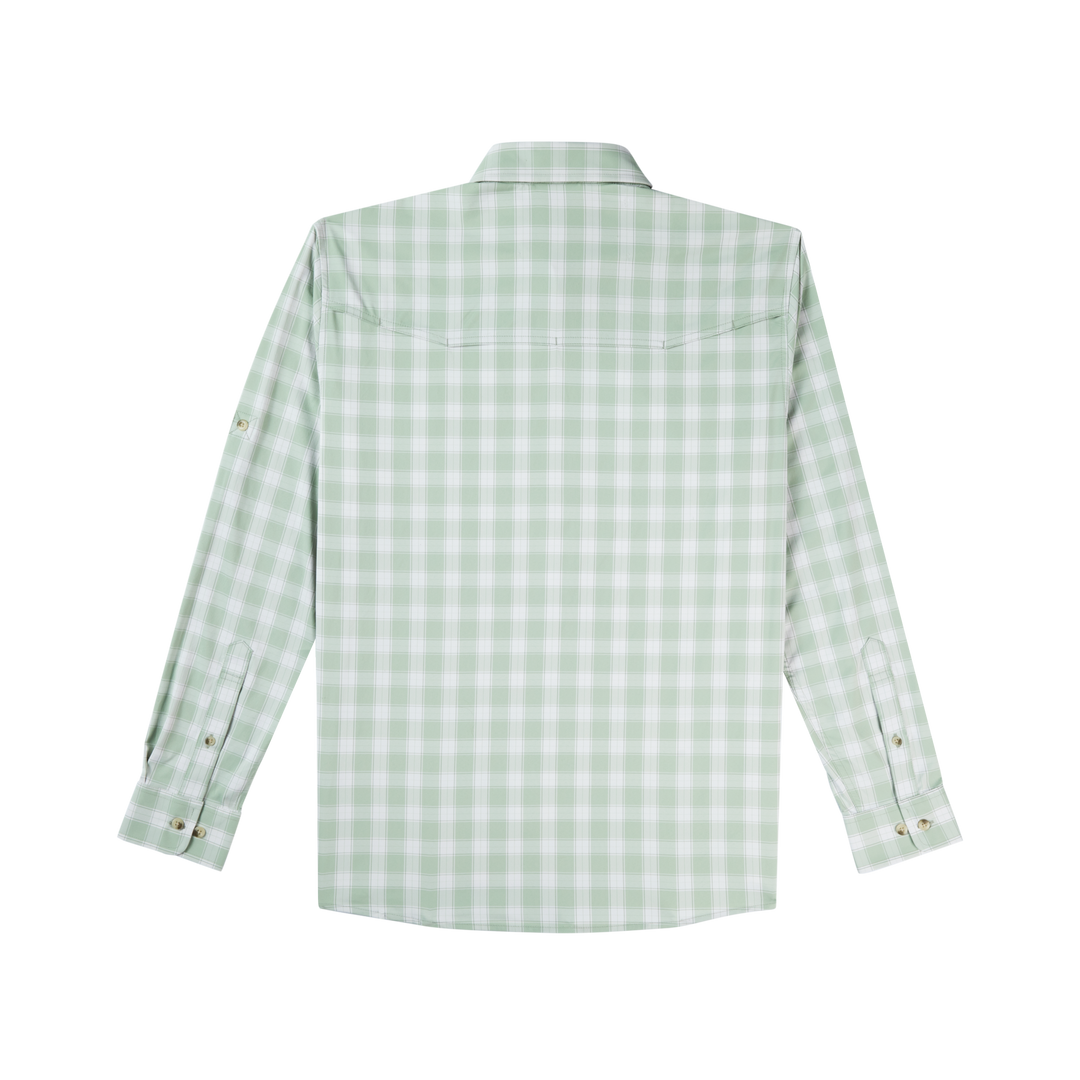 Poncho The Sapelo Long Sleeve Shirt, back view