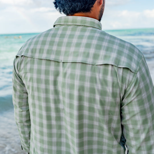 Poncho The Sapelo Long Sleeve Shirt, worn, view 2