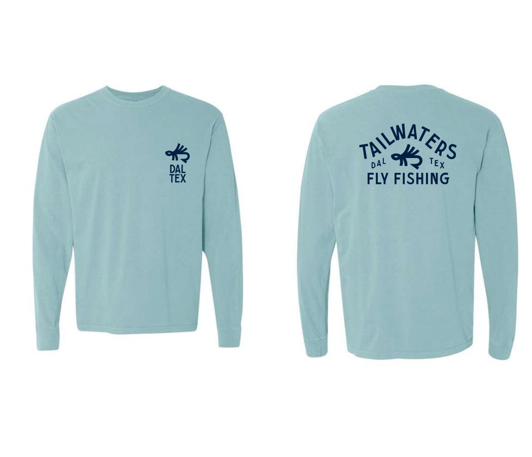 Tailwaters Fly Fishing Trout Fly Logo Long Sleeve Shirt