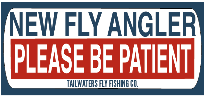 Tailwaters Fly Fishing New Fly Angler Sticker | Tailwaters Fly Fishing
