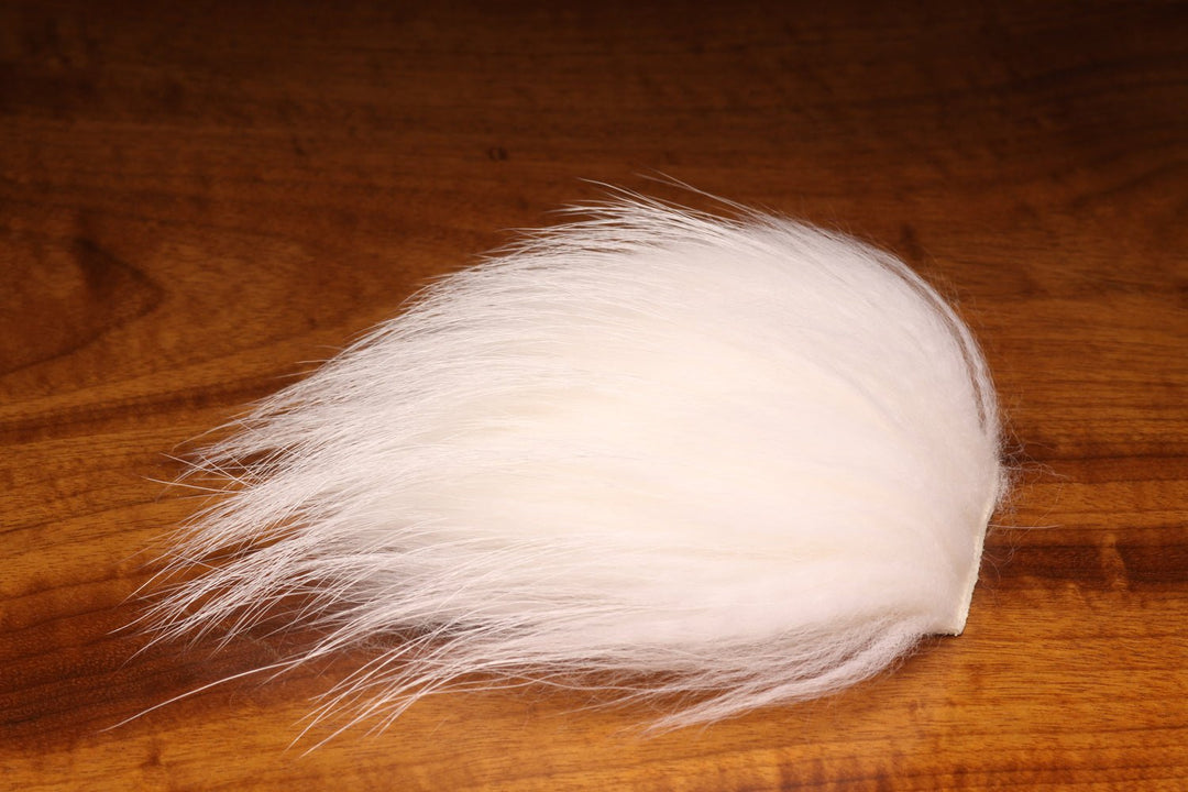 Hareline White Finnish Raccoon Fur Piece | Tailwaters Fly Fishing