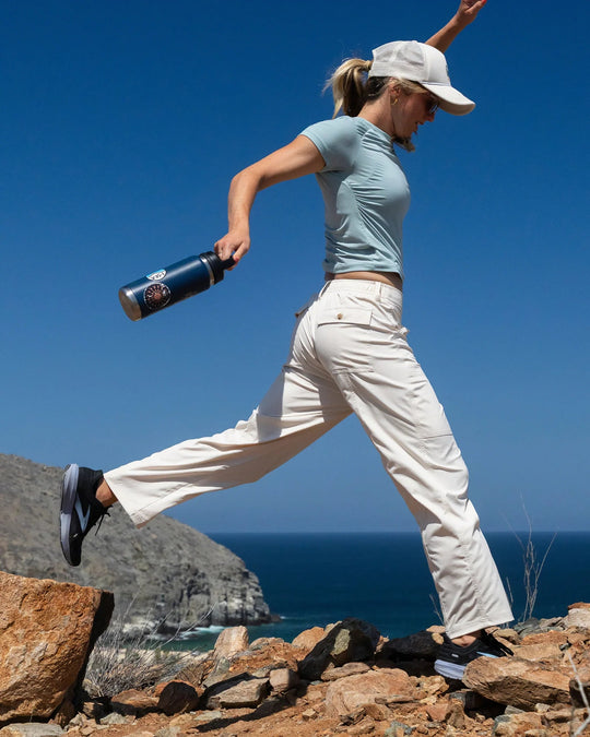 Free Fly Women's Topogrid Pant, Topogrid Pant, worn, view 2