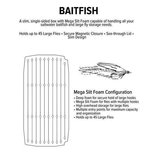 UPG Foam Baitfish Fly Box | Tailwaters Fly Fishing