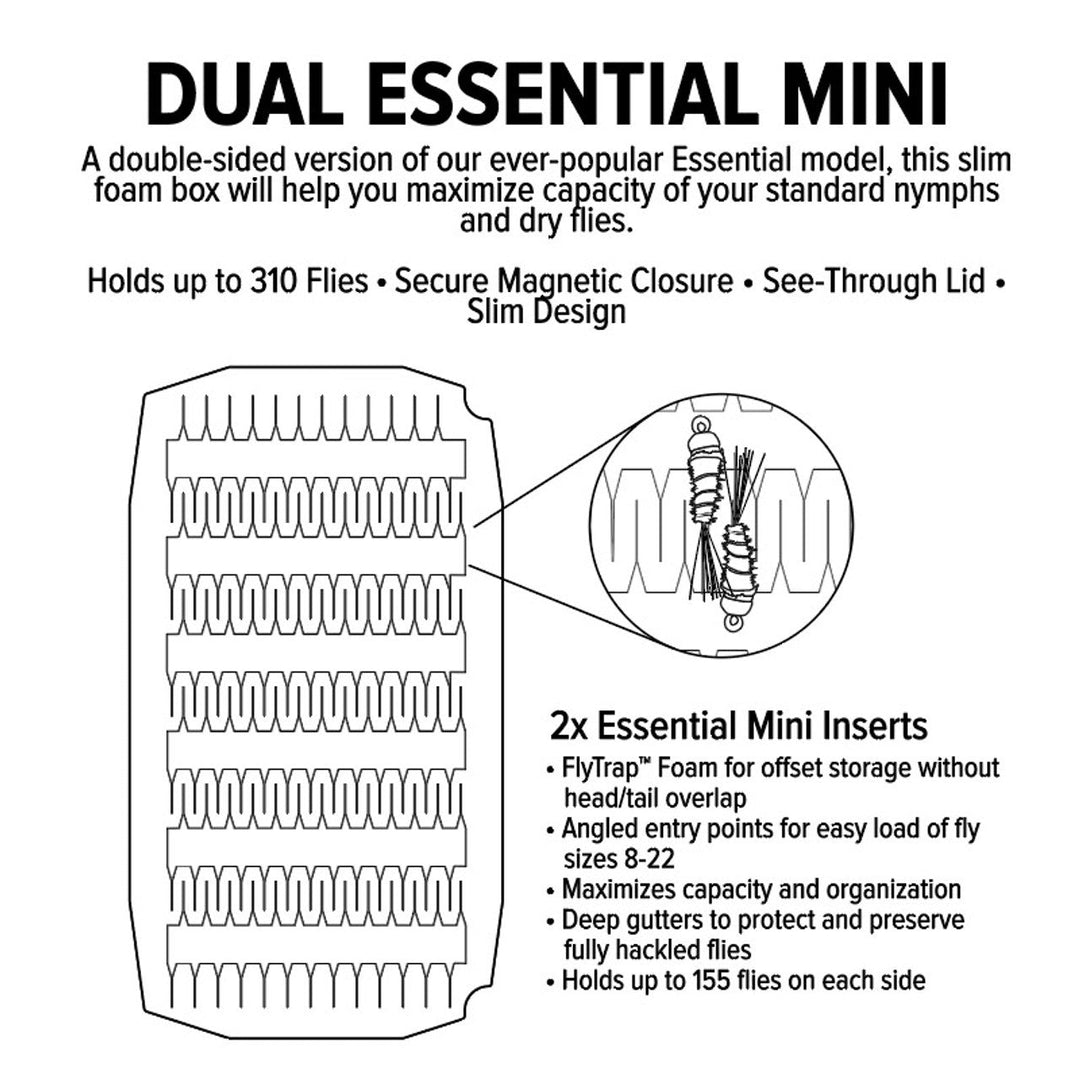 UPG Foam Mini Dual Essential Fly Box | Tailwaters Fly Fishing