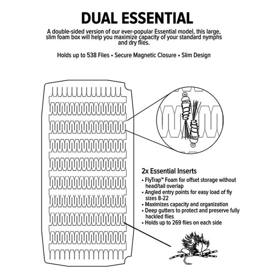 UPG Foam Essential Double Fly Box | Tailwaters Fly Fishing