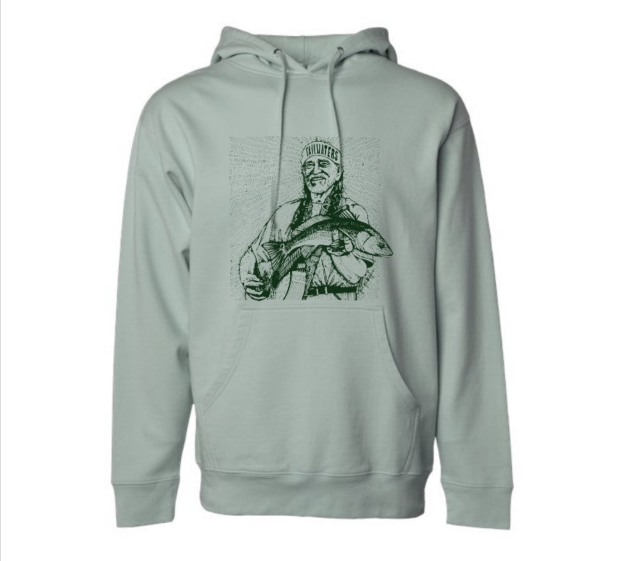Tailwaters Fly Fishing Willie Logo Hoody