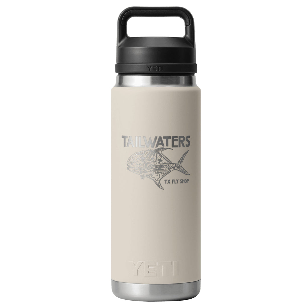 Yeti Rambler 26 oz Bottle Chug  - Cape Taupe Worldwide Permit | Tailwaters Fly Fishing