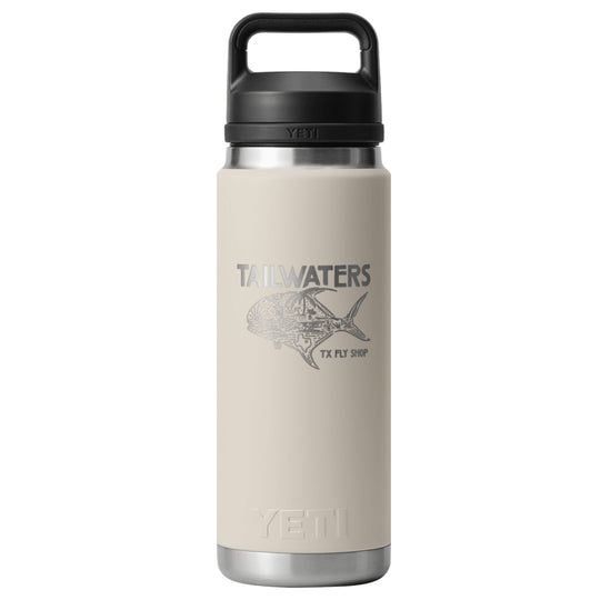 Yeti Rambler 26 oz Bottle Chug  - Cape Taupe Worldwide Permit | Tailwaters Fly Fishing