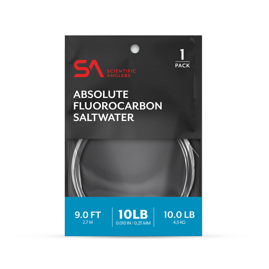 Scientific Anglers Absolute Fluorocarbon Saltwater Leader  -  9' | Tailwaters Fly Fishing
