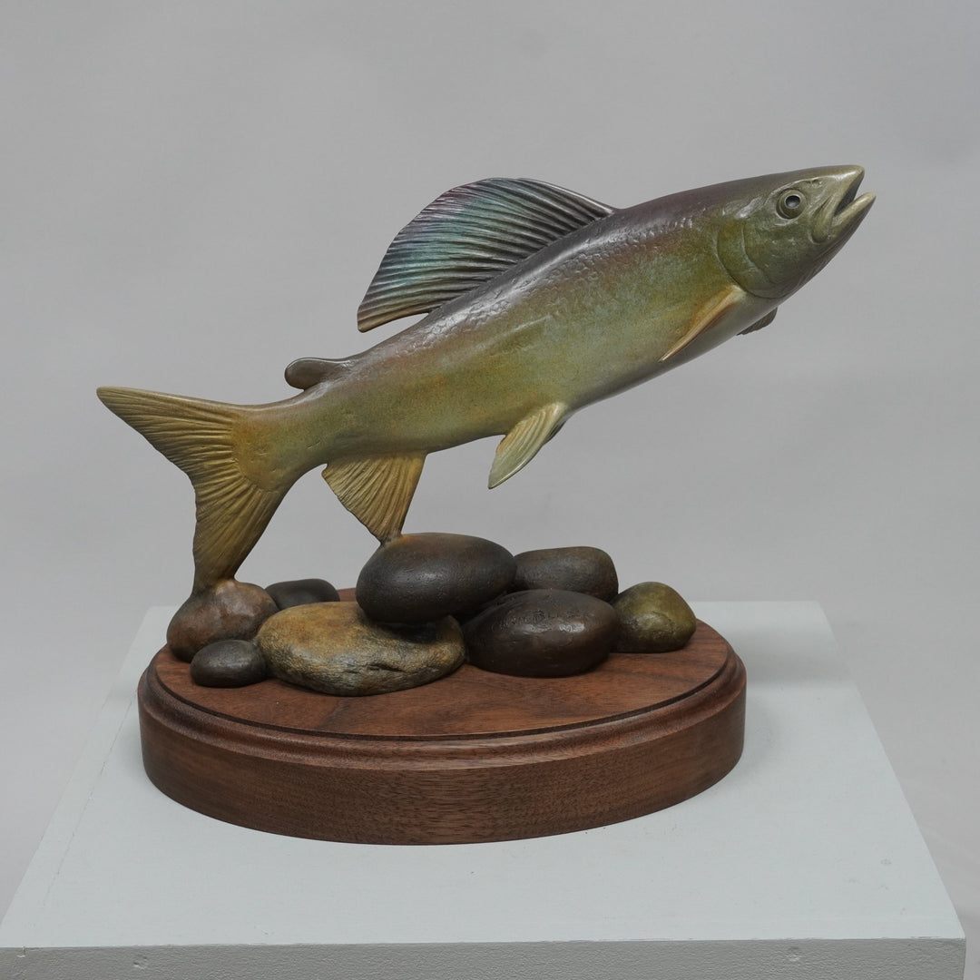 Chris Bladen Grayling Bronze Sculpture | Tailwaters Fly Fishing