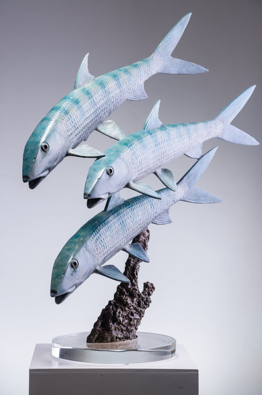 Chris Bladen Bonefish Trio Bronze Sculpture | Tailwaters Fly Fishing