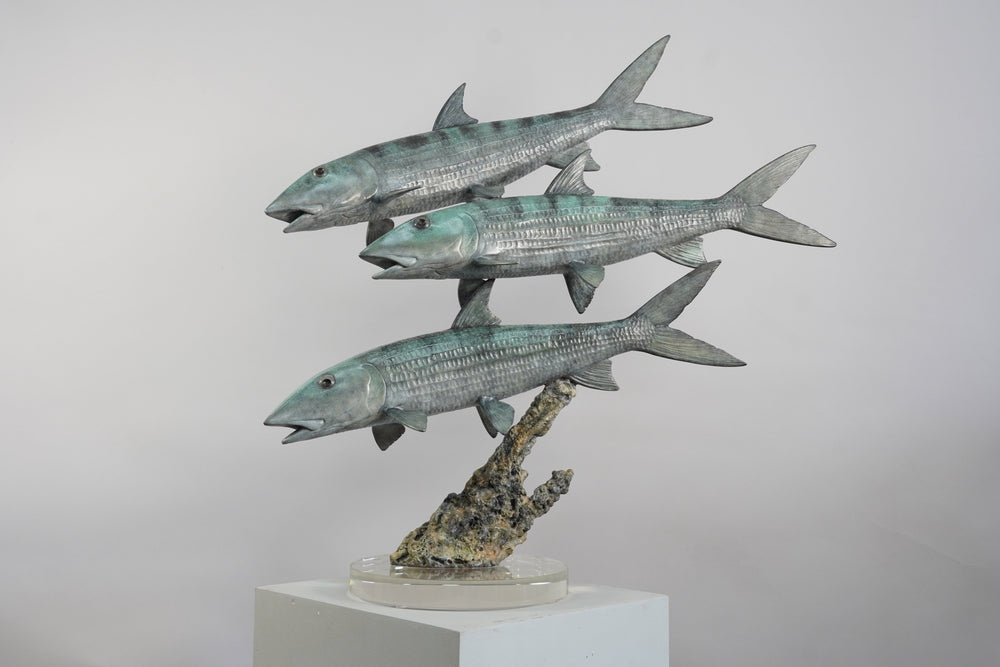 Chris Bladen Bonefish Trio Bronze Sculpture | Tailwaters Fly Fishing
