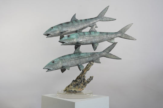 Chris Bladen Bonefish Trio Bronze Sculpture | Tailwaters Fly Fishing