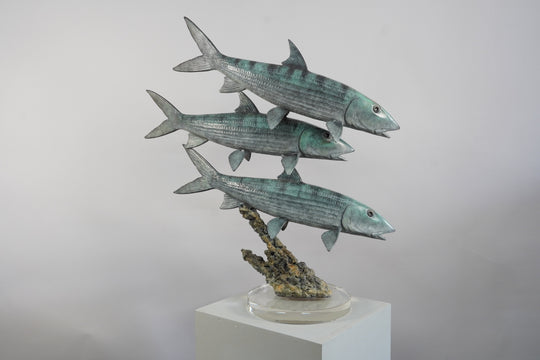 Chris Bladen Bonefish Trio Bronze Sculpture | Tailwaters Fly Fishing