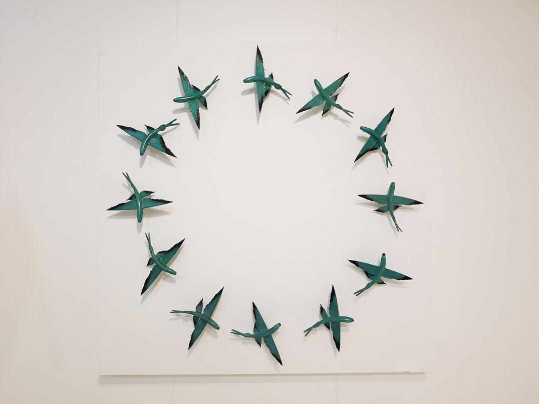 Chris Bladen Flying Fish Mandala Bronze Sculpture | Tailwaters Fly Fishing