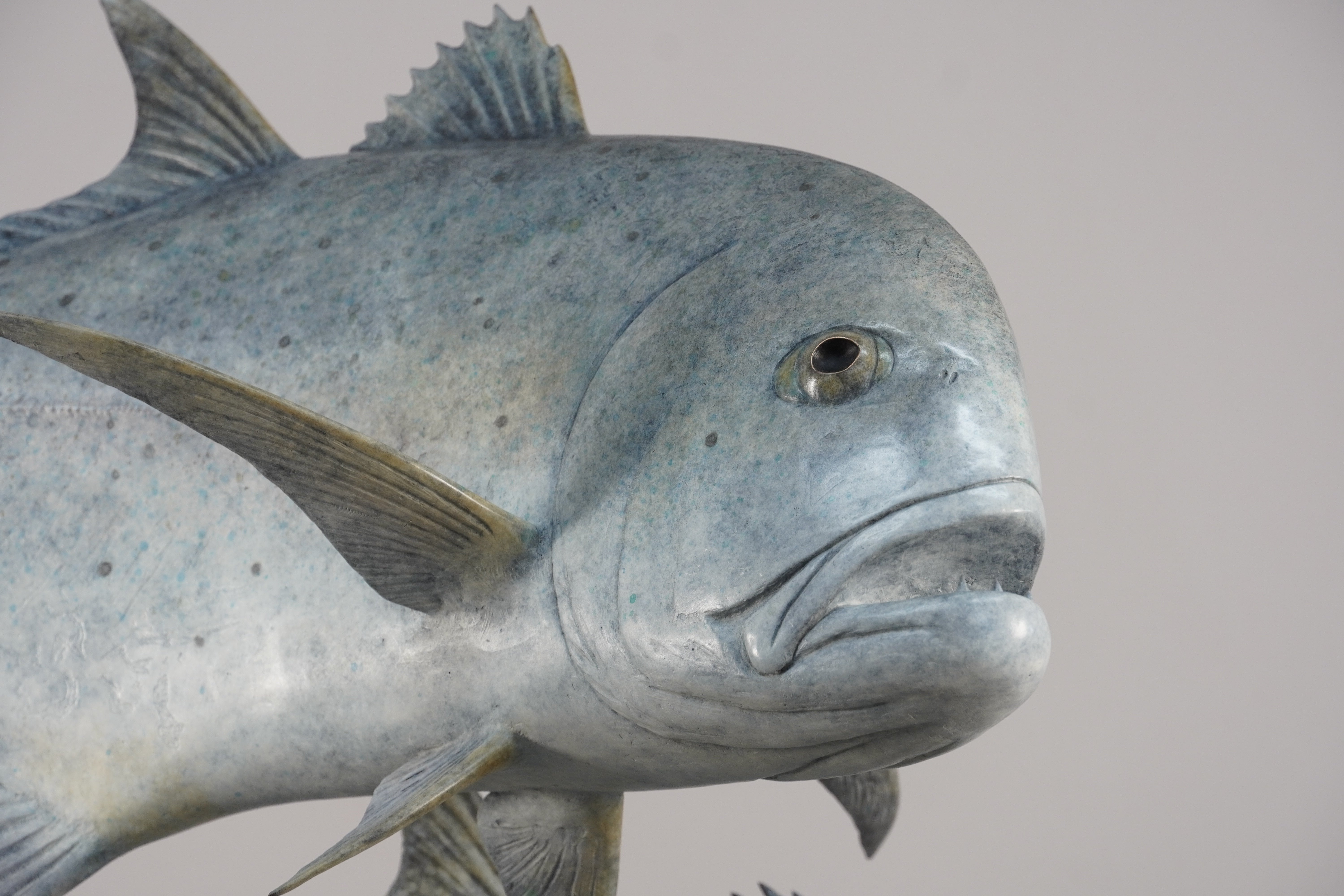 Chris Bladen Giant Trevally Duo Bronze Sculpture