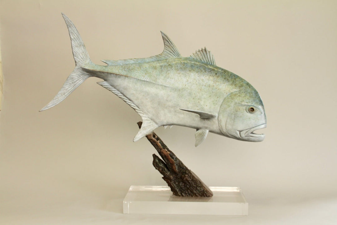 Chris Bladen Giant Trevally II Bronze Sculpture | Tailwaters Fly Fishing
