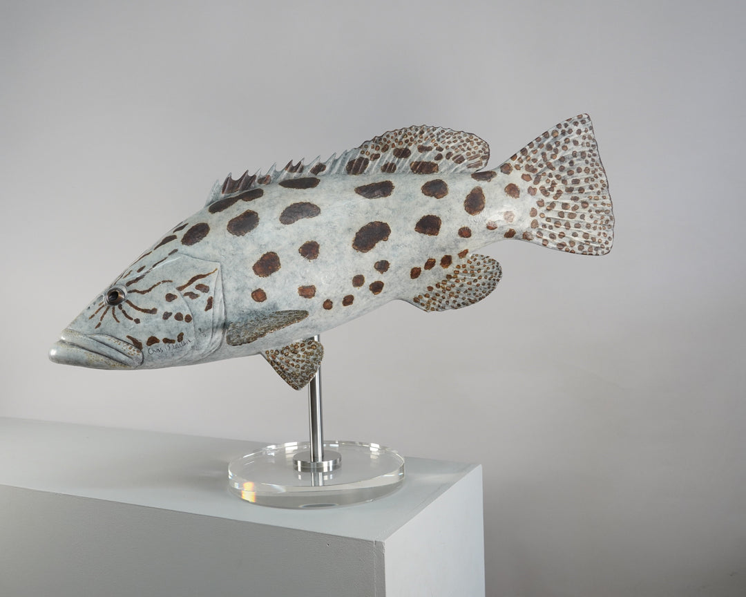 Chris Bladen Potato Grouper Bronze Sculpture | Tailwaters Fly Fishing