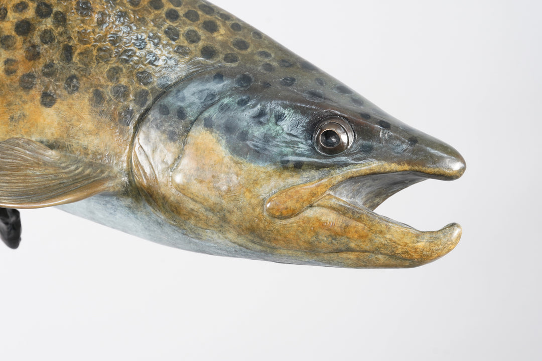 Chris Bladen Riverdance - Brown Trout Bronze Sculpture | Tailwaters Fly Fishing
