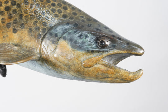 Chris Bladen Riverdance - Brown Trout Bronze Sculpture | Tailwaters Fly Fishing