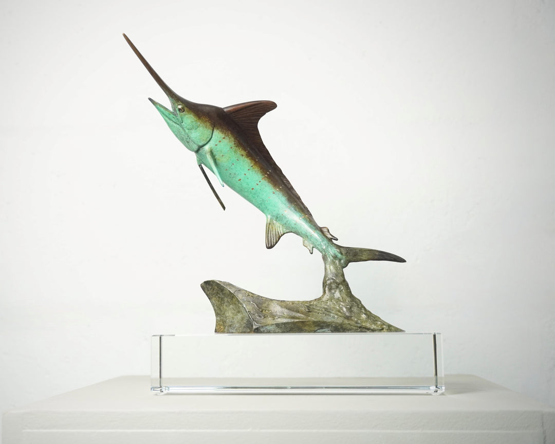 Chris Bladen Striped Marlin Macquette Bronze Sculpture | Tailwaters Fly Fishing