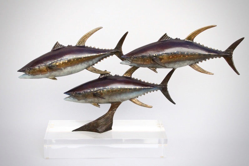Chris Bladen Tuna Trio Bronze Sculpture | Tailwaters Fly Fishing