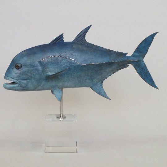 Chris Bladen Giant Trevally Blue Bronze Sculpture | Tailwaters Fly Fishing