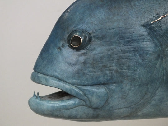Chris Bladen Giant Trevally Blue Bronze Sculpture | Tailwaters Fly Fishing