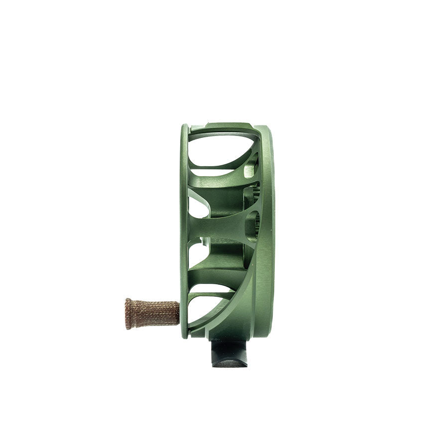 Ross Reels Cimarron Creek Reel, side view, view 5