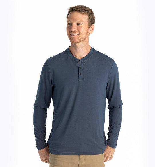 Free Fly Men's Bamboo Flex Long Sleeve Henley | Tailwaters Fly Fishing