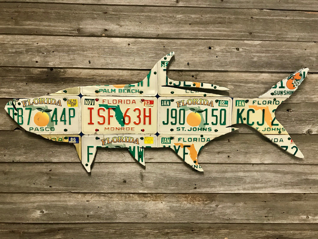 Florida Orange Tarpon License Plate Art | Tailwaters Fly Fishing