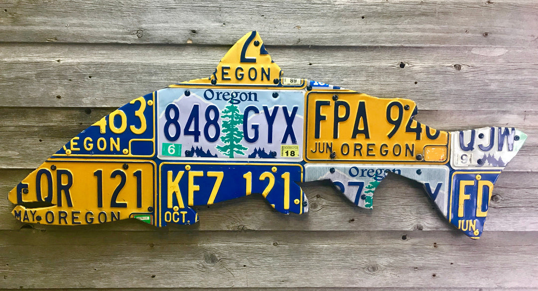 Oregon Steelhead License Plate Art | Tailwaters Fly Fishing