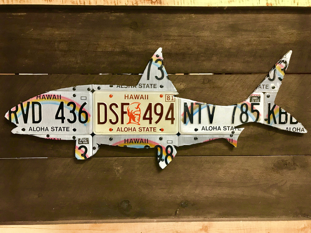 Hawaii Bonefish License Plate Art | Tailwaters Fly Fishing