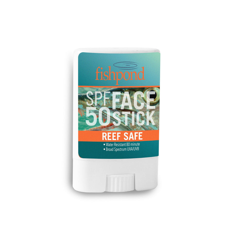 Fishpond Reef Safe Face Stick SPF 50, Facestick, worn