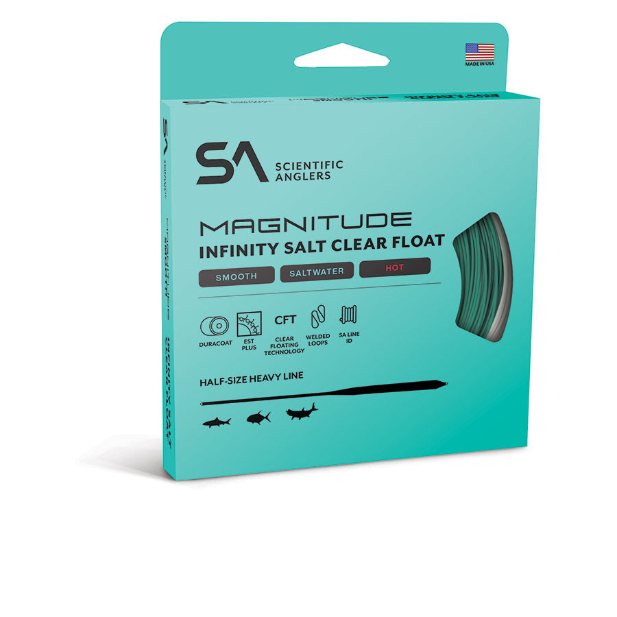 Scientific Anglers Magnitude Smooth Infinity Salt Full Clear Float Fly Line | Tailwaters Fly Fishing