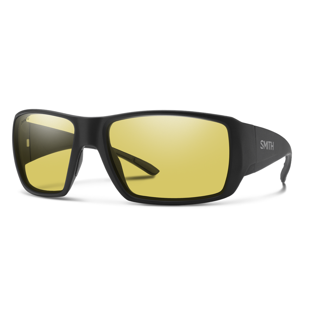 Smith Guide's Choice XL Sunglasses - ChromaPop Glass Polarized Low Light Yellow / Matte Black