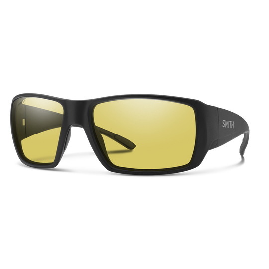 Smith Guide's Choice XL Sunglasses - ChromaPop Glass Polarized Low Light Yellow / Matte Black